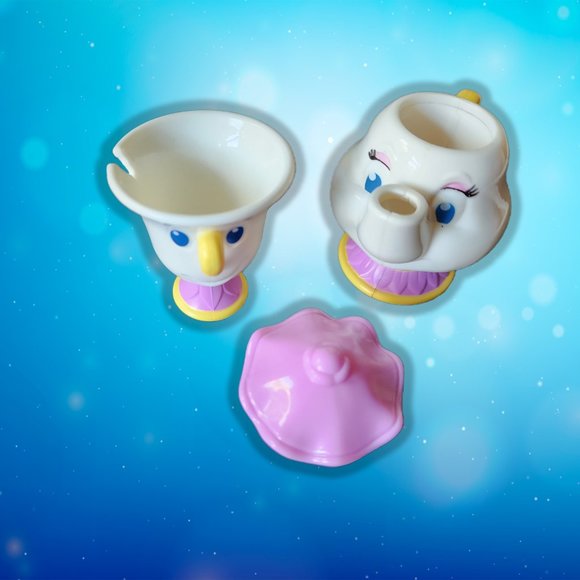 Rare Disney Mrs Potts and Chip Hasbro - Picture 2 of 3